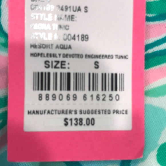 Lilly Pulitzer NWT krona tunic top size small - Picture 6 of 6